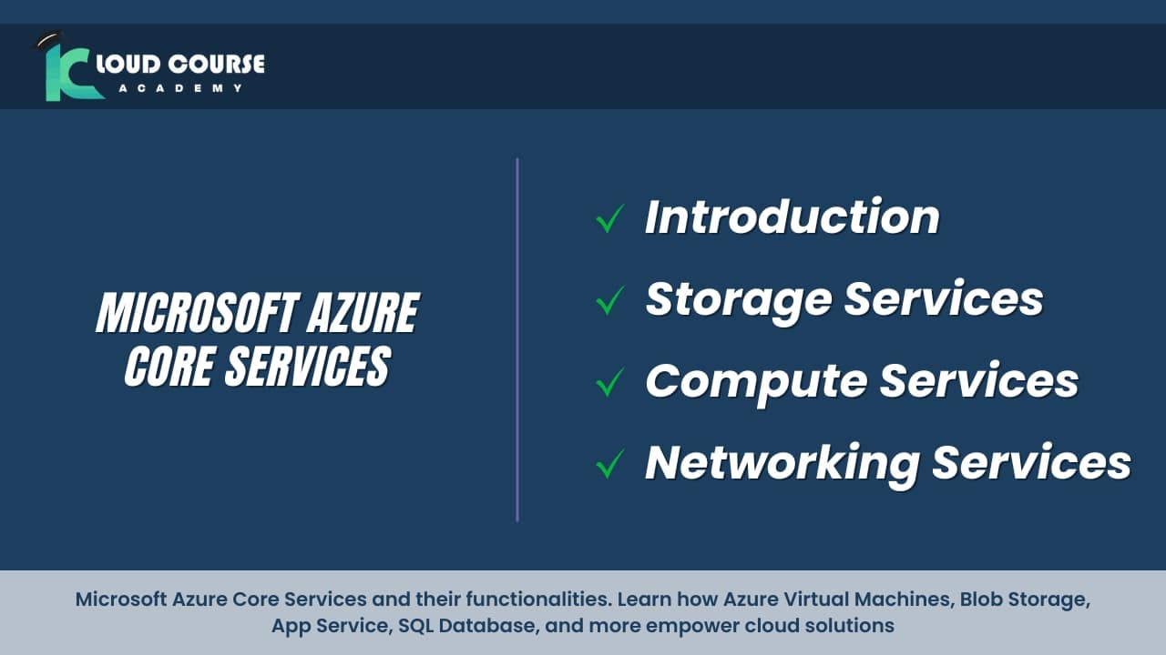 Microsoft Azure Core Services