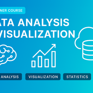 Data Analysis and Visualization course thumbnail showing data charts, analytics dashboards, and business intelligence insights.