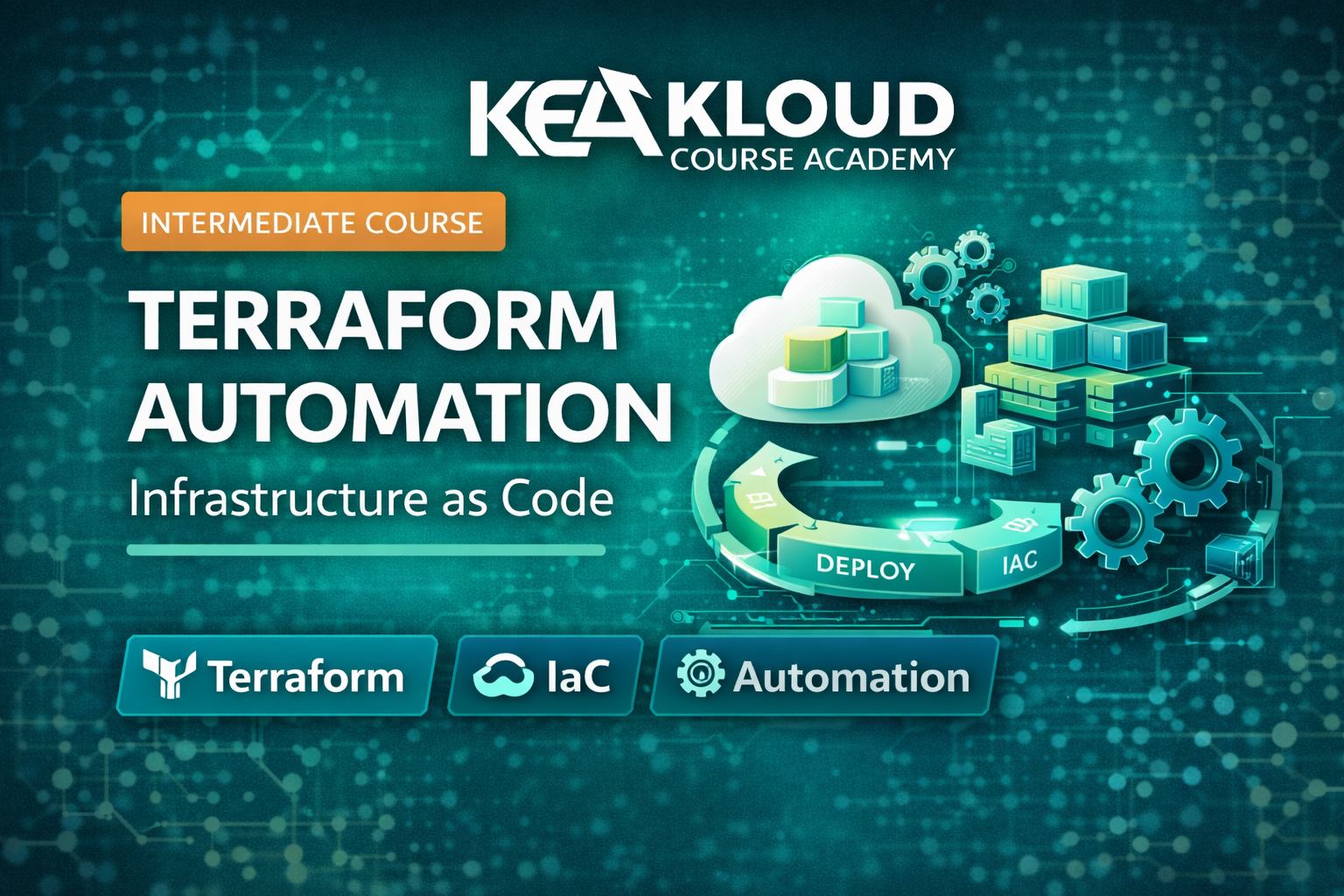Terraform Infrastructure as Code automation course for DevOps engineers.